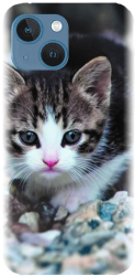 Husa din silicon compatibila cu Apple iPhone 13 - model Animal Cat 