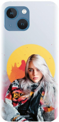 Husa din silicon compatibila cu Apple iPhone 13 - model Billie Eilish 