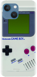 Husa din silicon compatibila cu Apple iPhone 13 - model Retro Game Boy 