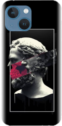 Husa din silicon compatibila cu Apple iPhone 13 - model Smoking Sculpture 