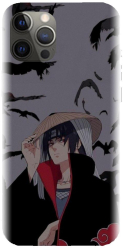 Husa din silicon compatibila cu Apple iPhone 13 Pro Max - model Anime Itachi Uchiha 