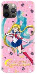 Husa din silicon compatibila cu Apple iPhone 13 Pro Max - model Sailor Moon 