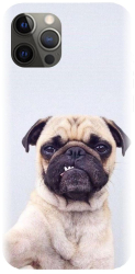 Husa din silicon compatibila cu Apple iPhone 13 Pro Max - model Simple Pug Selfie 