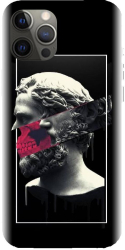 Husa din silicon compatibila cu Apple iPhone 13 Pro Max - model Smoking Sculpture 