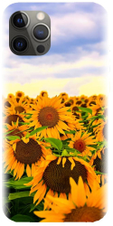 Husa din silicon compatibila cu Apple iPhone 13 Pro Max - model Sunflowers 