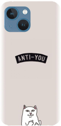 Husa din silicon compatibila cu Apple iPhone 14 Plus - model Anti You 