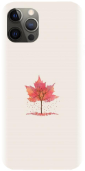 Husa din silicon compatibila cu Apple iPhone 14 Pro - model Autumn Tree Leaf 