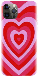 Husa din silicon compatibila cu Apple iPhone 14 Pro - model PPG Heart Tunnel 