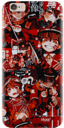Husa din silicon compatibila cu Apple iPhone 5C - model Anime Red 