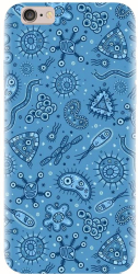 Husa din silicon compatibila cu Apple iPhone 5C - model Bacteria 