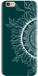 Husa din silicon compatibila cu Apple iPhone 5C - model Green Mandala 