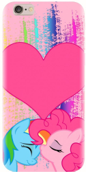 Husa din silicon compatibila cu Apple iPhone 5C - model Pinkie Kiss 