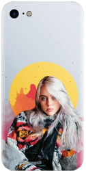 Husa din silicon compatibila cu Apple iPhone 7 - model Billie Eilish 
