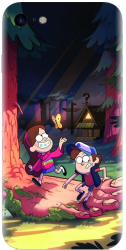 Husa din silicon compatibila cu Apple iPhone 7 - model Gravity Falls 