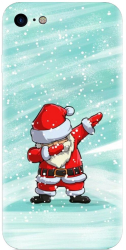 Husa din silicon compatibila cu Apple iPhone 7 - model Santa Dance 