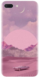 Husa din silicon compatibila cu Apple iPhone 7 Plus - model Collage Pink 