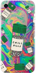 Husa din silicon compatibila cu Apple iPhone 8 - model Trippy Pills 