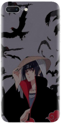 Husa din silicon compatibila cu Apple iPhone 8 Plus - model Anime Itachi Uchiha 