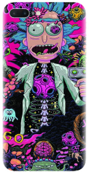 Husa din silicon compatibila cu Apple iPhone 8 Plus - model Rick And Morty 
