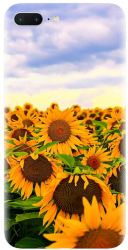 Husa din silicon compatibila cu Apple iPhone 8 Plus - model Sunflowers 