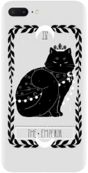 Husa din silicon compatibila cu Apple iPhone 8 Plus - model Tarot The Emperor 
