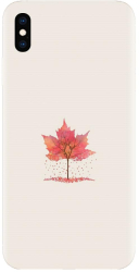 Husa din silicon compatibila cu Apple iPhone X - model Autumn Tree Leaf 