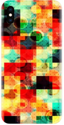 Husa din silicon compatibila cu Apple iPhone X - model Colorful Abstract 