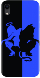 Husa din silicon compatibila cu Apple iPhone XR - model Angel Devil 