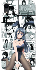 Husa din silicon compatibila cu Apple iPhone XR - model Bunny Girl 