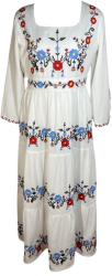 Rochie casual dama R370 marime 2XL alb/rosu 