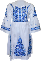 Rochie dama casual RDCAB alb marimea 3XL 