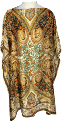 Rochie tip poncho MTF dama bej/maro one size 