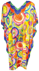 Rochie tip poncho MTL23 dama portocaliu/galben one size 