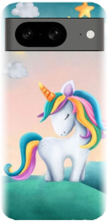Husa din silicon compatibila cu Google Pixel 8 - model Magic Unicorn 