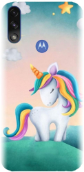 Husa din silicon compatibila cu Motorola Moto E7 Power - model Magic Unicorn 