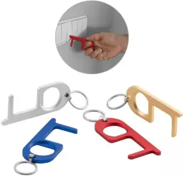 Breloc din aluminiu cu desfacator de sticle deschide usi apasa butoane 
