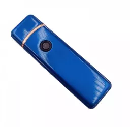 Bricheta Electronica cu Incarcare USB Buton cu Lumina 9 cm Albastru 