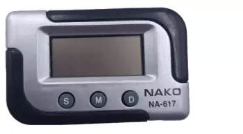 Ceas Electronic Pentru Masina Banda Lipit 7 cm Negru/Gri 