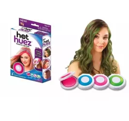 Creta pentru colorat parul Hot Huez temporara roz albastru fucsia verde 