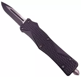 Cutit Automat pe Buton Spart Geam Prindere Curea Husa Otel Cutie 25 cm Negru 