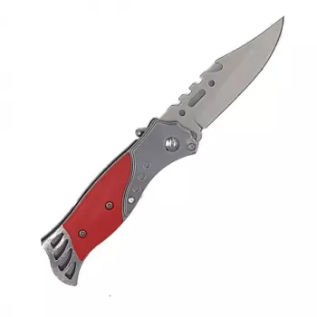 Cutit deschidere a lamei pe buton lama otel rosu 16 cm 