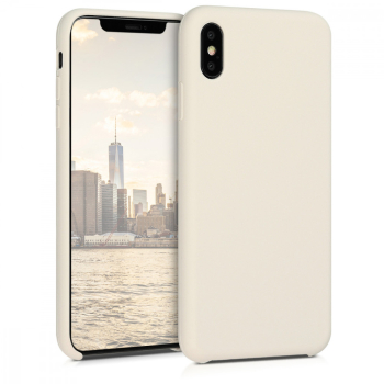 Husa pentru Apple iPhone XS Max Silicon Bej 45909.16 