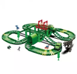 Jucarie de constructie cu masini electric circuit de curse pentru copii 60 X 53 X 14 cm 