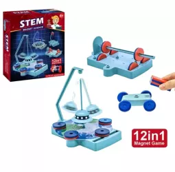 Jucarie educationala stiintifica cu magnet tulpina 12in1 pentru copii 21cm 