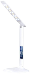 Lampa de birou LED cu ceas 5 W 400 lm USB 26 x 33 x 15 cm 