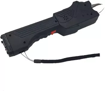 Lanterna cu electrosoc si acumulator mare Dalimag negru 
