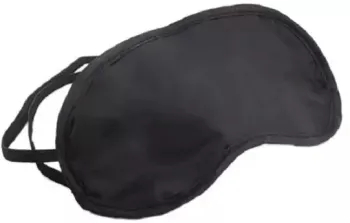 Masca de dormit tip ochelari neagra satin marime universala