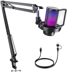 Microfon pentru jocuri culoarea negru 