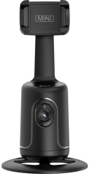 Selfie stick cu stabilizator Gimbal si sistem de urmarire portabil cu rotatie de 360 pentru Tiktok Vlog si Live Universal Negru 