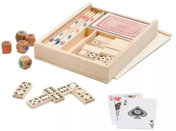 Set 4 in 1 joc de familie domino mikado carti joc zaruri Dalimag 190 x 138 x 31 mm 